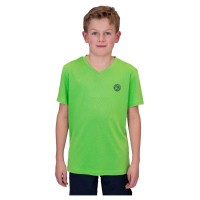 Camiseta Bidi Badu Crew Neon Green Dark Azul Junior