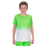 Camiseta Bidi Badu Crew Gradiant Green Neon Blanco Junior