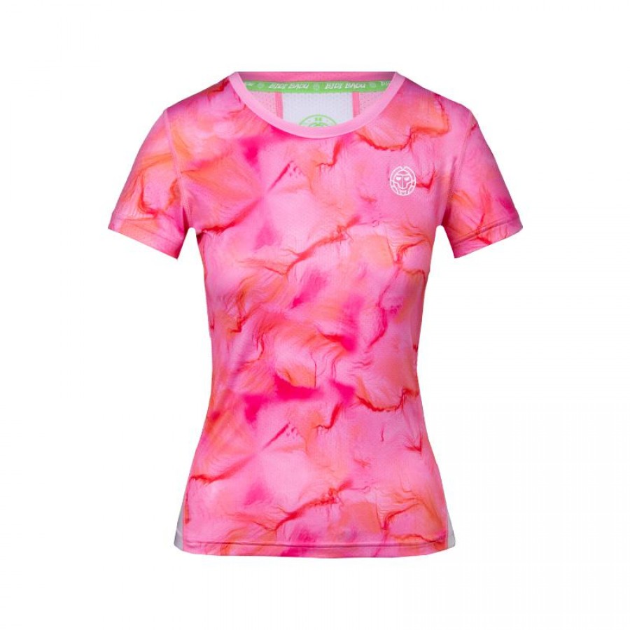 Camiseta Bidi Badu Eve Rosa Blanco