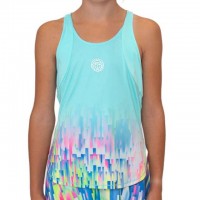 Camiseta Bidi Badu Melbourne Aqua Mix Junior  Oferta + Barato