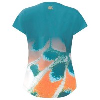 Camiseta Bidi Badu Melbourne Capsleeve Petroleo Naranja Mujer  Oferta + Barato