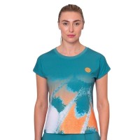 Camiseta Bidi Badu Melbourne Capsleeve Petroleo Naranja Mujer  Oferta + Barato