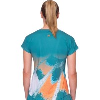 Camiseta Bidi Badu Melbourne Capsleeve Petroleo Naranja Mujer  Oferta + Barato
