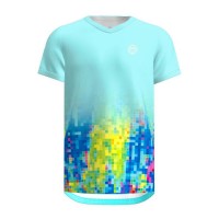Camiseta Bidi Badu Melbourne V-Neck Aqua Mix  Oferta + Barato