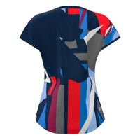 Camiseta Feminina Bidi Badu New York Capsleeve Azul Escuro Vermelho  Oferta + Barato