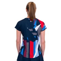 Camiseta Feminina Bidi Badu New York Capsleeve Azul Escuro Vermelho  Oferta + Barato
