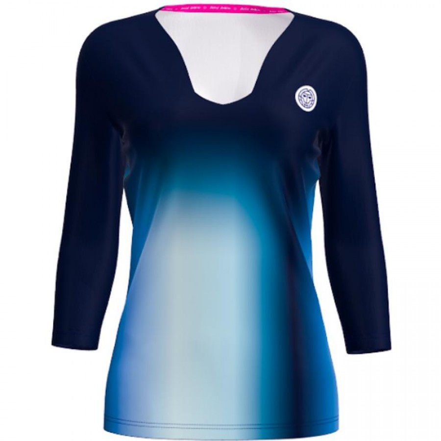 Bidi Badu Spectrum V-Neck Aqua Dark Blue Women''s T-Shirt  Offer + Cheap