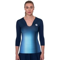 Bidi Badu Spectrum V-Neck Aqua Dark Blue Women''s T-Shirt  Offer + Cheap