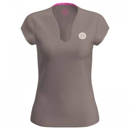Camiseta Bidi Badu Spectrum Col en V Marron Mujer Camiseta Bidi Badu Spectrum Col en V Marron Mujer