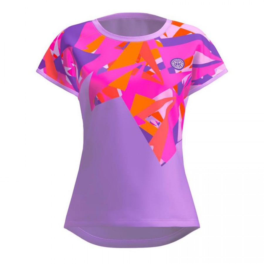 Camiseta Feminina Bidi Badu Spike Capsleeve Roxo Rosa  Oferta + Barato