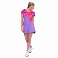 Camiseta Feminina Bidi Badu Spike Capsleeve Roxo Rosa  Oferta + Barato
