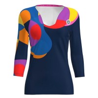 Bidi Badu Twiggy V-Neck Dark Blue Mix Women''s T-Shirt  Offer + Cheap