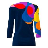 Bidi Badu Twiggy V-Neck Dark Blue Mix Women''s T-Shirt  Offer + Cheap