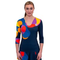 Bidi Badu Twiggy V-Neck Dark Blue Mix Women''s T-Shirt  Offer + Cheap