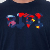 Camiseta Bidi Badu Artes Selvagens Chill Azul Oscuro Rojo Mix  Oferta + Barato