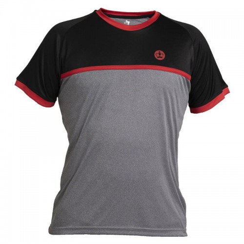 Camiseta Black Crown Ares Gris Negro Camiseta Black Crown Ares Gris Negro