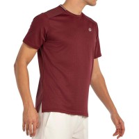 Camiseta Bullpadel Acrux Vino Burdeos