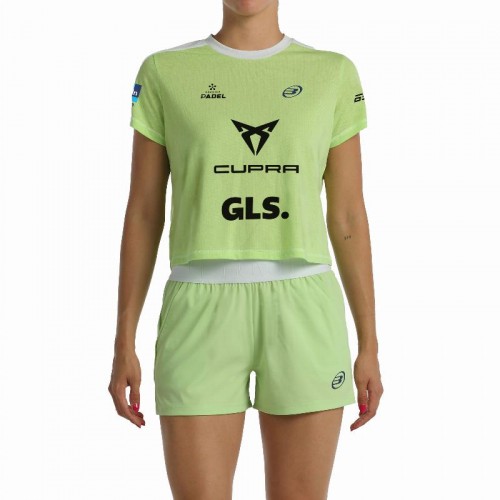 Camiseta Bullpadel Bea Gonzalez Premier Padel Bilma Maçã Verde Camiseta Bullpadel Bea Gonzalez Premier Padel Bilma Maçã Verde