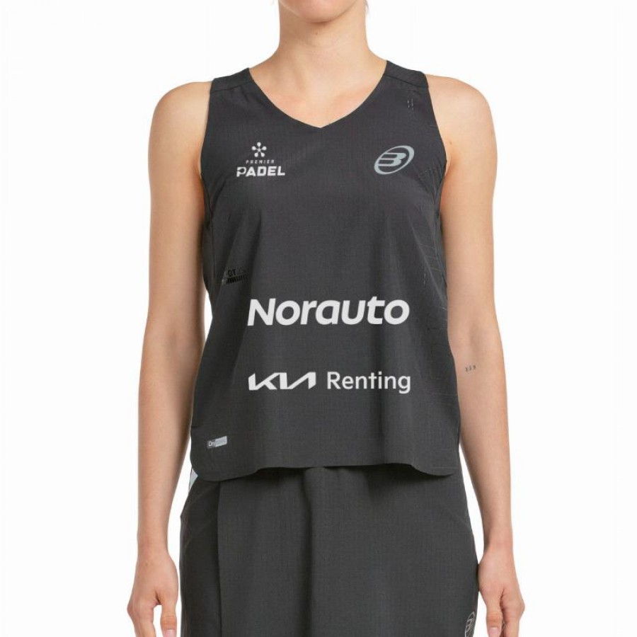 La maglietta Bullpadel Claudia Jensen Premier Padel Finals veste di nero