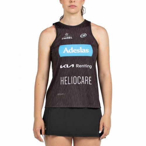 Camiseta Bullpadel Gemma Triay Premier Padel Abure Preta Camiseta Bullpadel Gemma Triay Premier Padel Abure Preta
