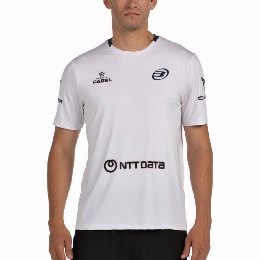 Camiseta Bullpadel Juan Tello Premier Padel Lili Blanco  Oferta + Barato