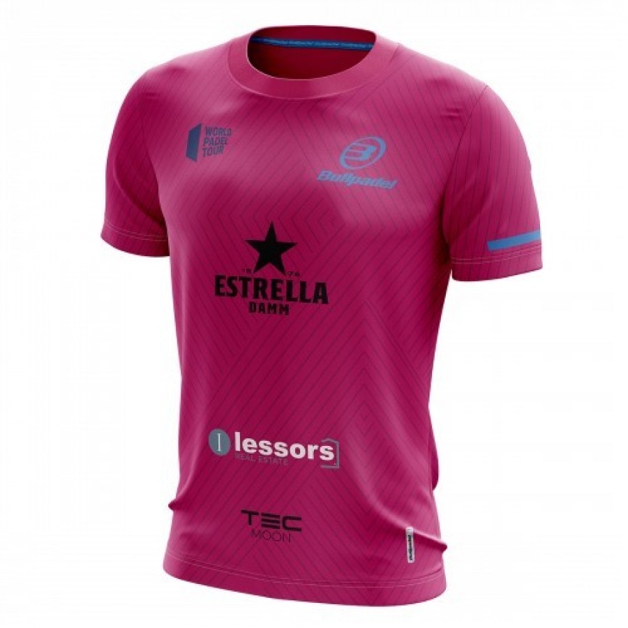 Camiseta Bullpadel Maxi Sanchez WPT Tanos Fresa Junior 2019