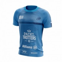 Camiseta Bullpadel Paquito Navarro Joyce Azul Fluor 2019 II Junior