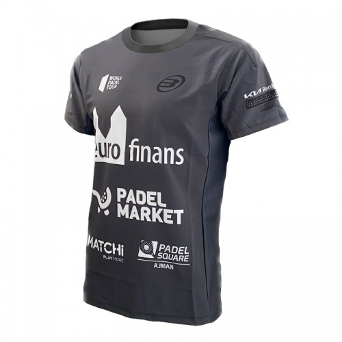 T-shirt Bullpadel Paquito Navarro WPT Odeon Black Junior T-shirt Bullpadel Paquito Navarro WPT Odeon Black Junior