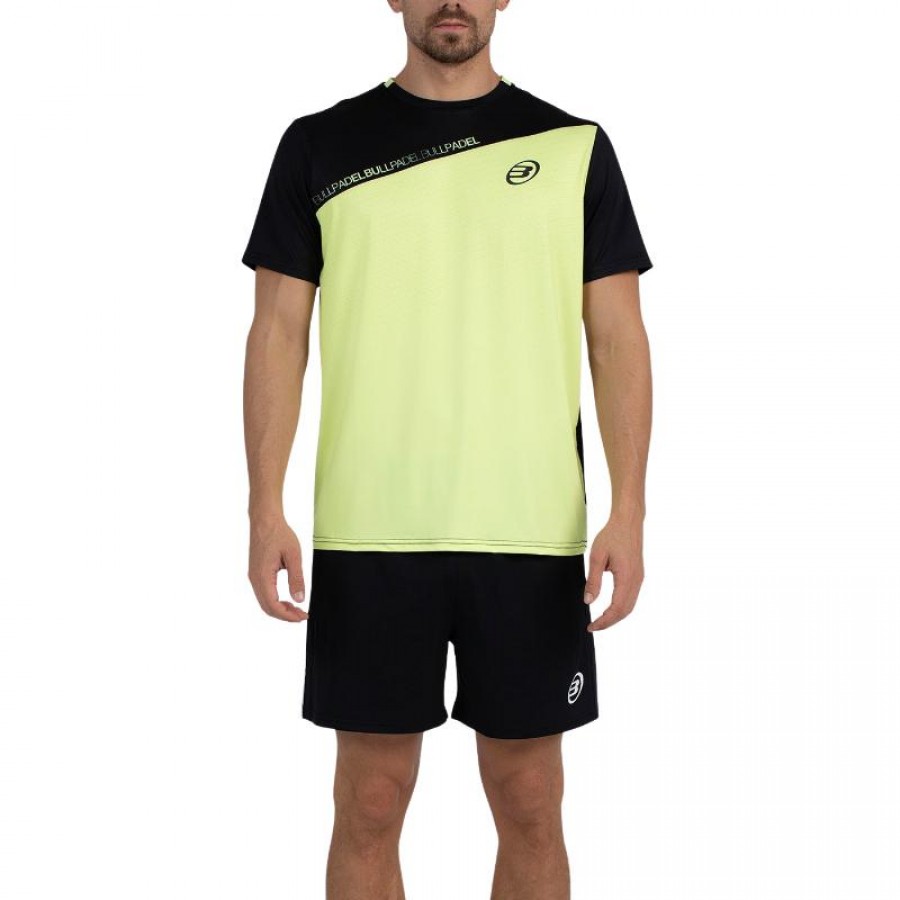 Camiseta Bullpadel Summit Enxofre Amarelo Fluor