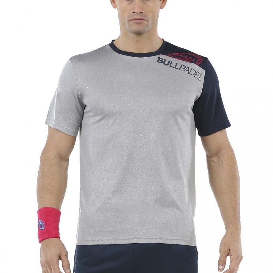 Camiseta Bullpadel Unut Gris Medio Vigore - Barata Oferta Outlet