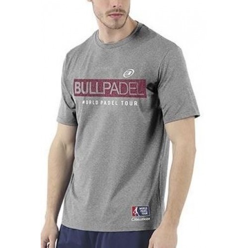 Melange moyen de Bullpadel Zamani gris t-shirt Melange moyen de Bullpadel Zamani gris t-shirt