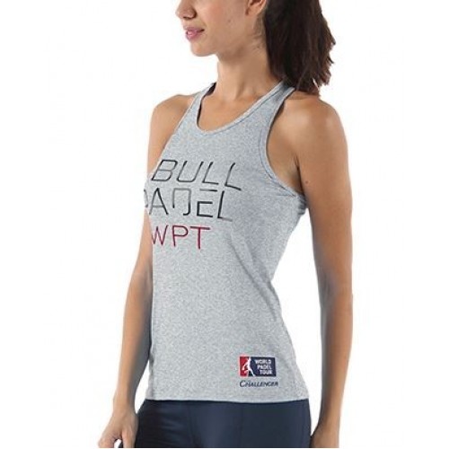 T-shirt grigia senza spalline Bullpadel Zamar T-shirt grigia senza spalline Bullpadel Zamar