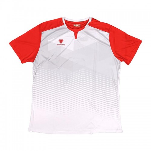 T-shirt de l?école Cartri Blanc Gris Rouge T-shirt de l?école Cartri Blanc Gris Rouge