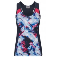 Ava de cabeça sem alças camiseta azul marinho  Oferta + Barato