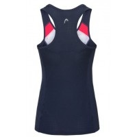 Ava de cabeça sem alças camiseta azul marinho  Oferta + Barato