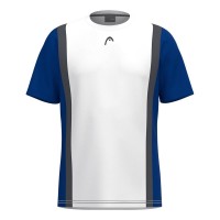 Camiseta Head Club 25 Tech Blanco Azul Royal Junior  Oferta + Barato