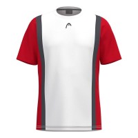 Head Club 25 Tech White Red T-Shirt  Offer + Cheap
