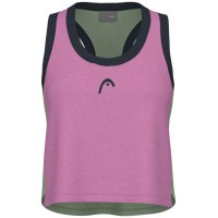 Camiseta Head Play Crop Top Rosa Verde Mujer  Oferta + Barato