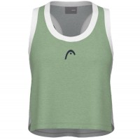 Camiseta Head Play Top Corto Verde Gris Mujer  Offerta + Economico