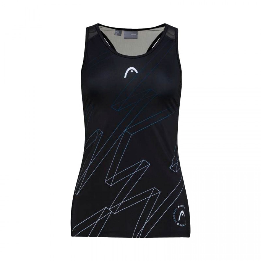 T-shirt Head Play Print Padel Black Woman