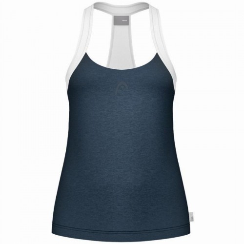 Head Play Tech T-Shirt Femme Bleu Marine Blanc Head Play Tech T-Shirt Femme Bleu Marine Blanc