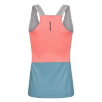 Head Tech Top Grey Electric Blue T-Shirt Women