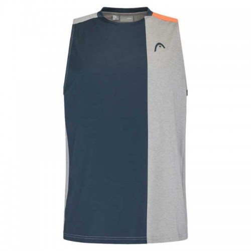 T-shirt Head Top Gris Orange T-shirt Head Top Gris Orange