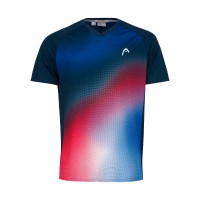 Head TopSpin Dark Blue Print Vision Junior T-Shirt