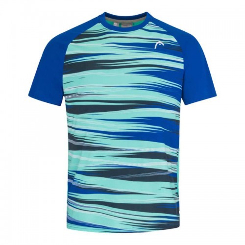 Camiseta Head Topspin Azul Royal Print Camiseta Head Topspin Azul Royal Print