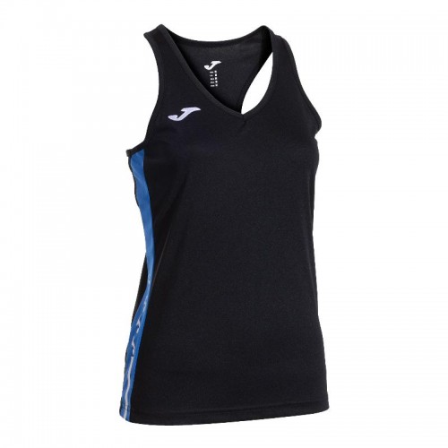 Joma Olimpida Noir Bleu Royal T-Shirt Femme Joma Olimpida Noir Bleu Royal T-Shirt Femme