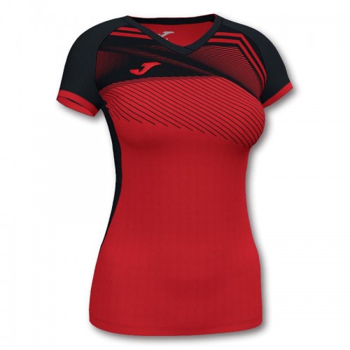 T-shirt Joma Supernova II Rouge Noir Femme T-shirt Joma Supernova II Rouge Noir Femme