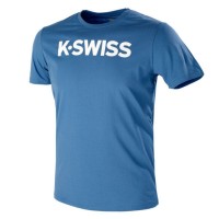 Camiseta Kswiss Core Azul Blanco  Oferta + Barato