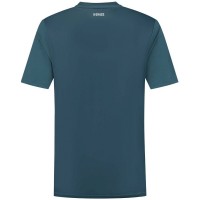 Camiseta Kswiss Hypercourt Print Crew 5 Verde Petróleo Rosa  Oferta + Barato