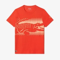 Lacoste Novak Djokovic Orange T-shirt  Offer + Cheap